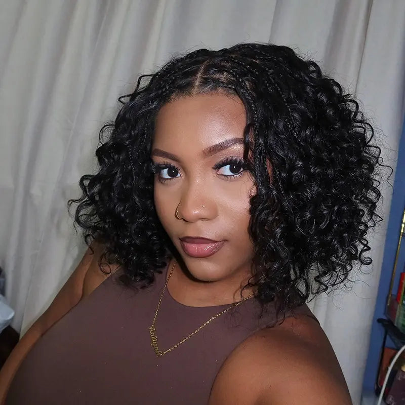 70% OFF🔥The Lowest Price You’ll Find Online for This Quality! 🔥13x6 HD Lace Glueless Boho Water Wave Wig – 12" Wear & Go Premium Fiber, Beginner Friendly