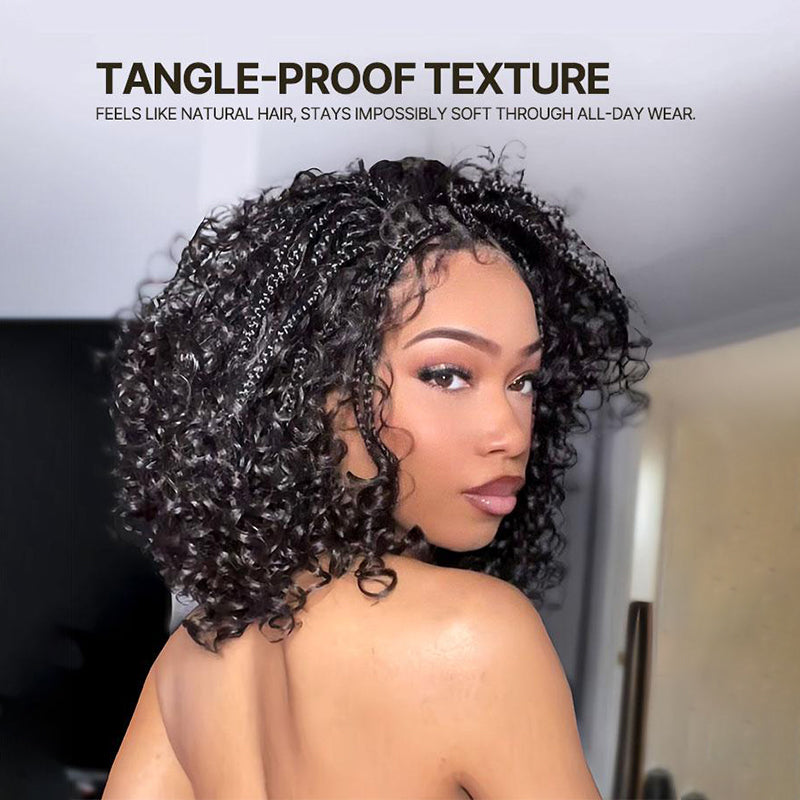 70% OFF🔥The Lowest Price You’ll Find Online for This Quality! 🔥13x6 HD Lace Glueless Boho Water Wave Wig – 12" Wear & Go Premium Fiber, Beginner Friendly