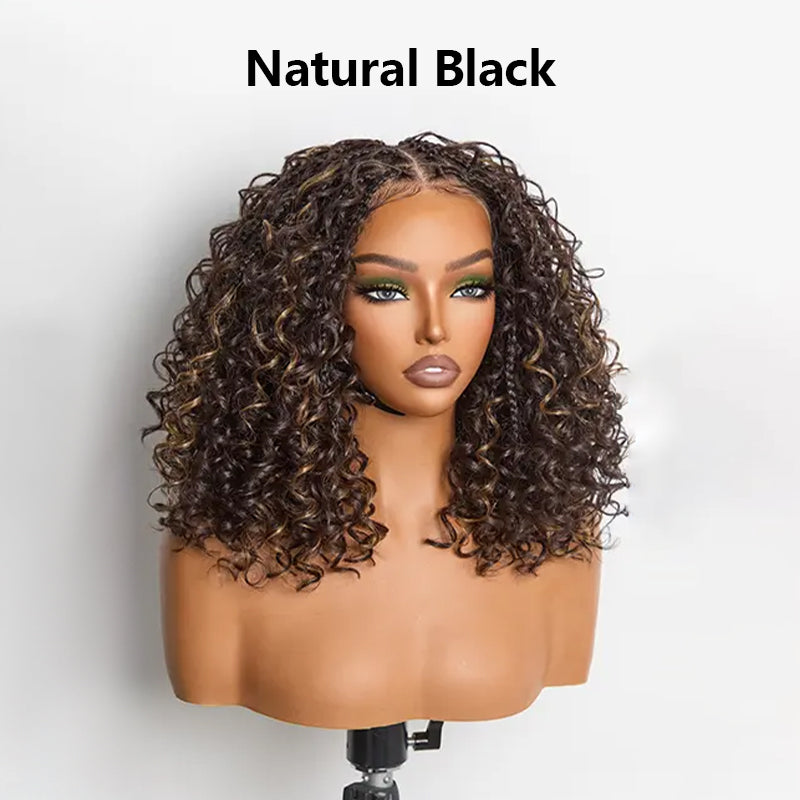 70% OFF🔥The Lowest Price You’ll Find Online for This Quality! 🔥13x6 HD Lace Glueless Boho Water Wave Wig – 12" Wear & Go Premium Fiber, Beginner Friendly