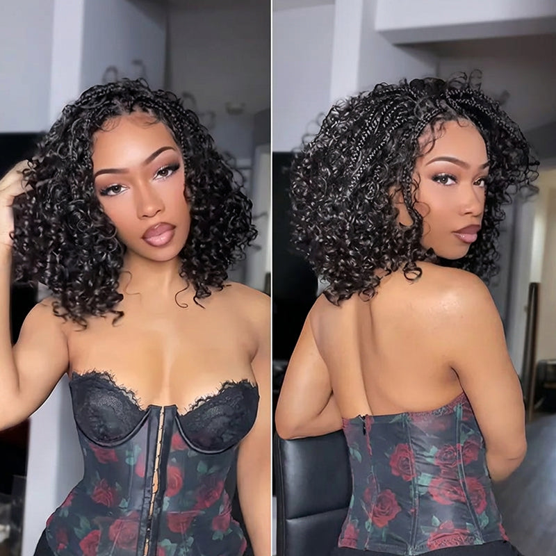 70% OFF🔥The Lowest Price You’ll Find Online for This Quality! 🔥13x6 HD Lace Glueless Boho Water Wave Wig – 12" Wear & Go Premium Fiber, Beginner Friendly