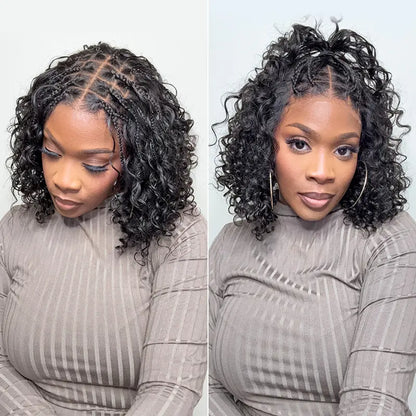 70% OFF🔥The Lowest Price You’ll Find Online for This Quality! 🔥13x6 HD Lace Glueless Boho Water Wave Wig – 12" Wear & Go Premium Fiber, Beginner Friendly